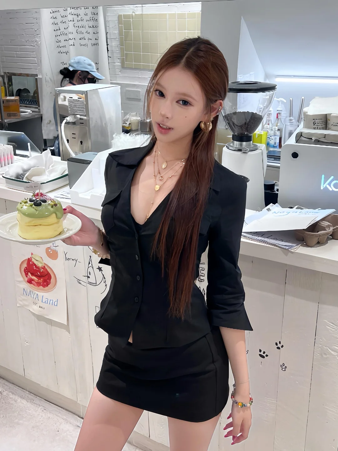 

Elegant Simple High Waist Wrap Body Shirt And Short Skirt Two Piece Set Women's Spring New Fashion Polyester Fiber Slim Fit