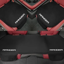 3Pcs Car Front Back Seat Cover Pad Auto Accessories For Ford Ranger Raptor Wildtrak 2023 T6 XLT 2022 T7 T8 2015 XLS XL 4X4 2019