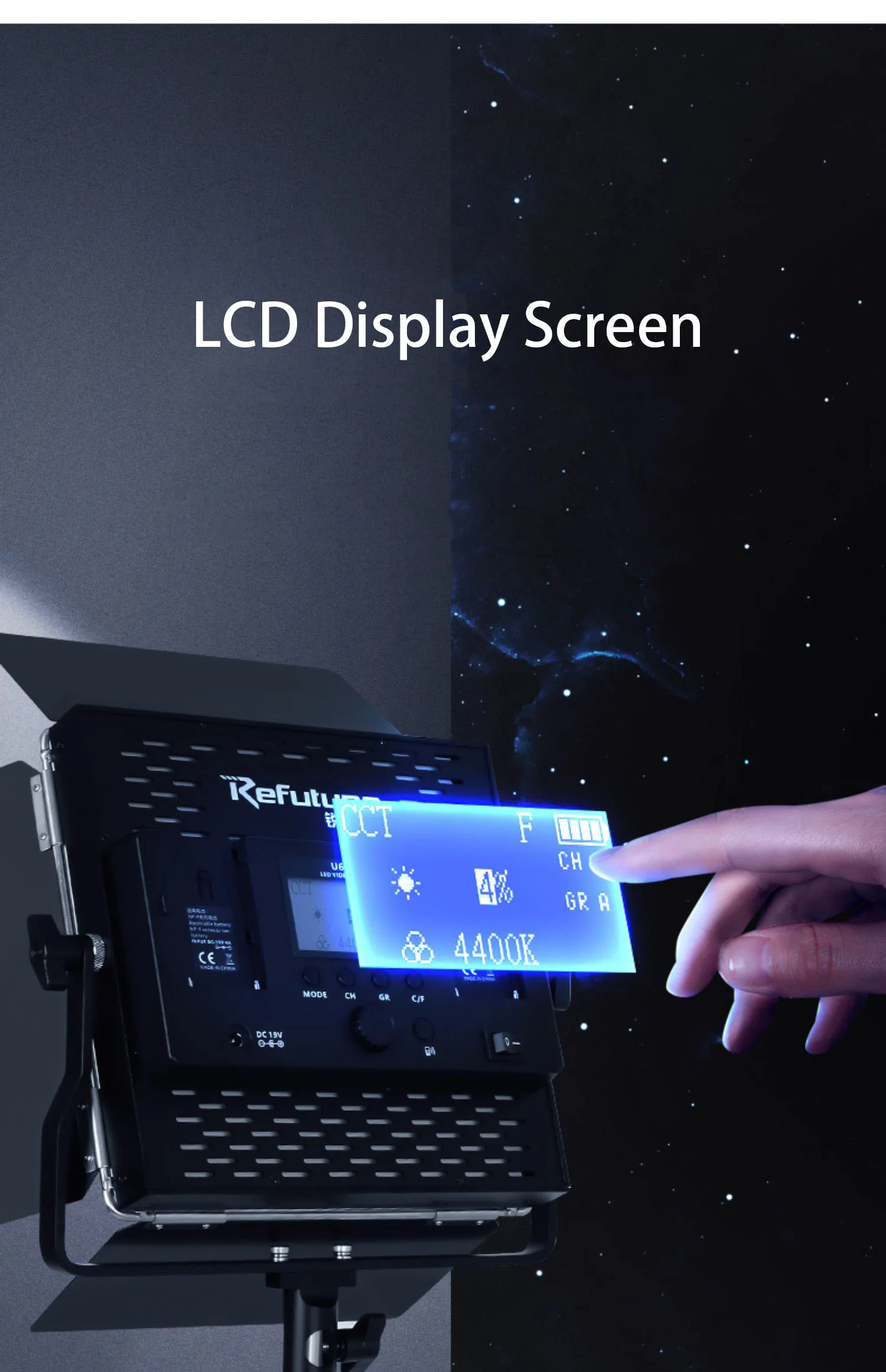 Professional RGB LED Light Panel, Photo Video Studio Iluminação, Film Lamp, APP Controle