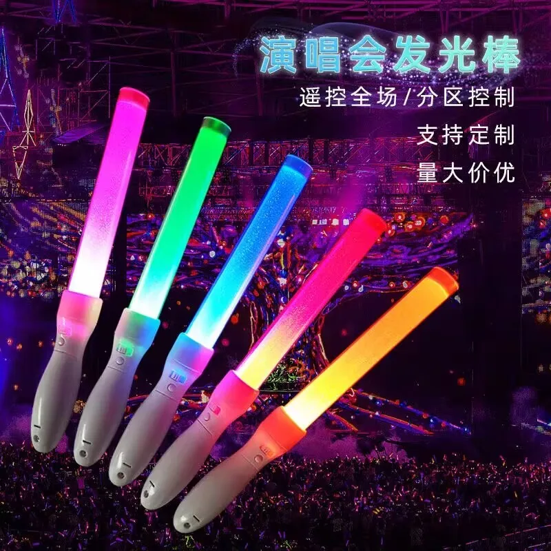 Fluorescent Glow Stick SASA custom LOGO cheering penlight illuminated LED light stick for night club party festival events