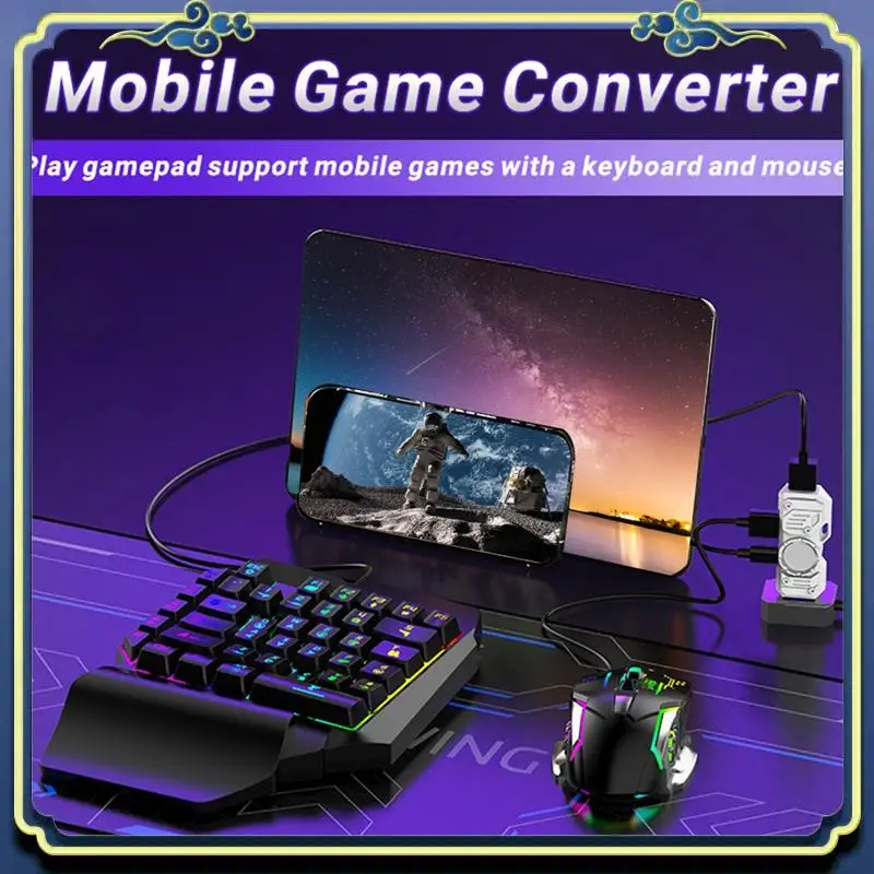 Convertitore controller mobile mini gioco portatile per convertitore tastiera e mouse controller di gioco per telefono cellulare