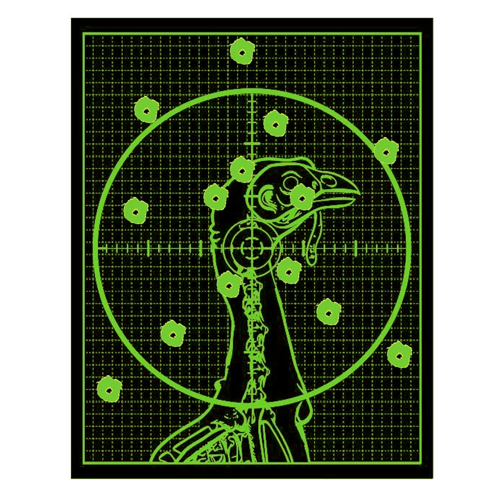 10Pcs 35 * 28CM Splash Green Grid Background Turkey Shooting Practice Target Stickers Color-impact