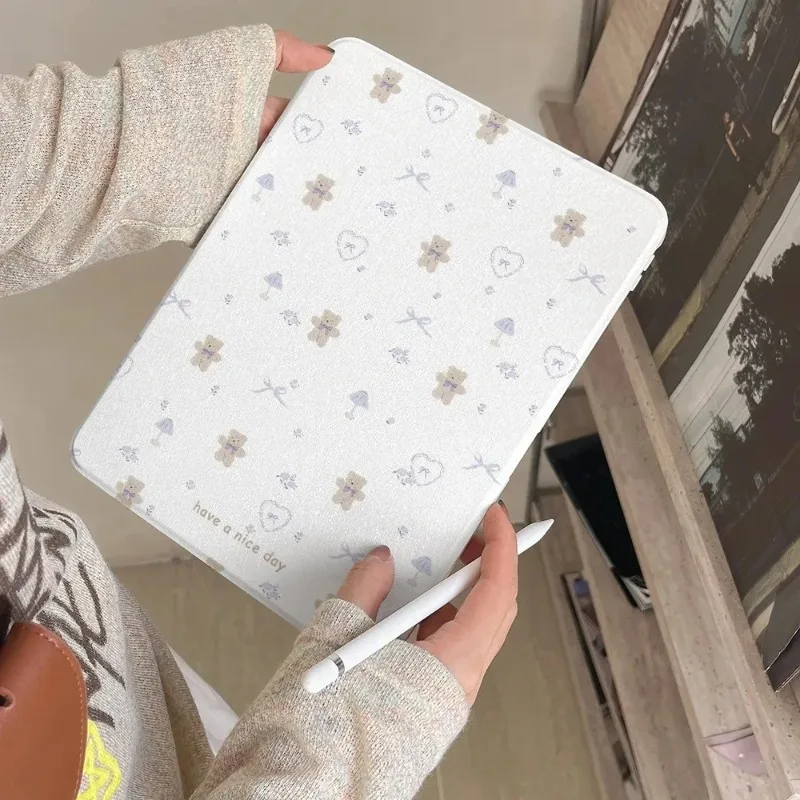 

Умный чехол с вращением на 360 градусов для Ipad 11 Pro, 10,2, 7, 8, 9, для Samsung Tab S7 S8 S9 11 Plus S9 12,4 дюйма, милая лента