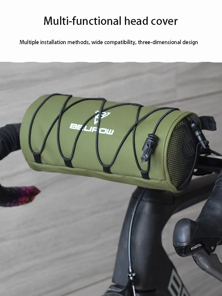 2L 5L Fahrradlenkertasche, Fahrrad-Fronttasche, Umhängetasche, Aufbewahrungstasche mit Schultergurt für Rennrad, Mountainbike, Radfahren, Reisen – Detail 6