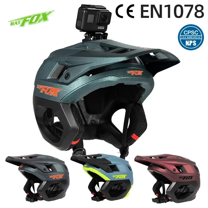 AliExpress BATFOX Batfox 3/4 BMX Bicycle Helmet Mtb OFF Road Half Helmet Mountain Bike Race Integrated Ear Protection