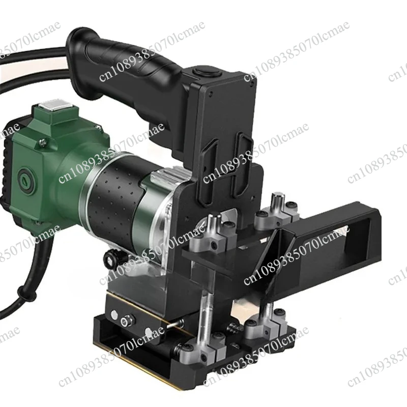 2 In 1 Electric Wood Slotting Trimming Machine Woodworking Connection Opening Fasteners Handheld Punching Locator Grooving Tool