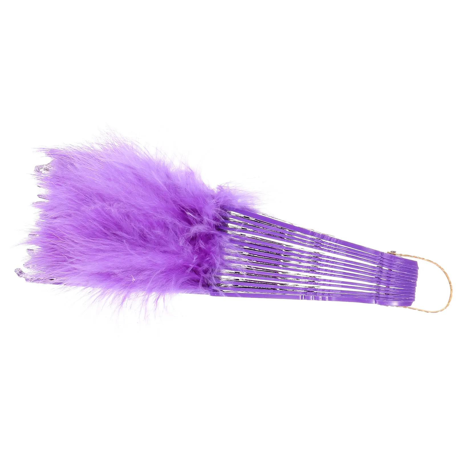 

Handheld Folding Vintage Plume Fan Dance Performance Prop Fancy Dress Folding Fan Retro Style Party Stage Prop
