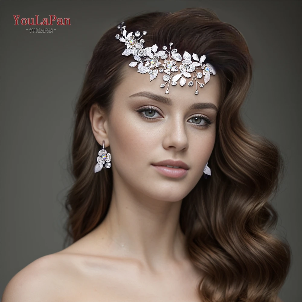 TOPQUEEN Wedding Alloy Flower Comb Bridal Exquisite Hair Accessories Women Banquet Headwear Bridesmaid Hair Ornaments HP523