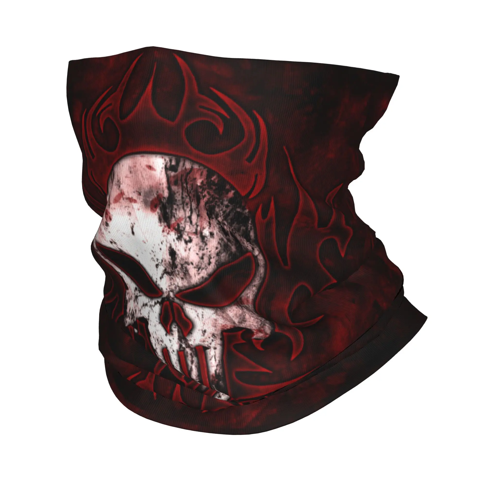 Punishers Bandana Neck Gaiter Printed Gothic Goth Mask Scarf Multi-use Cycling Scarf Fishing Unisex Adult Washable