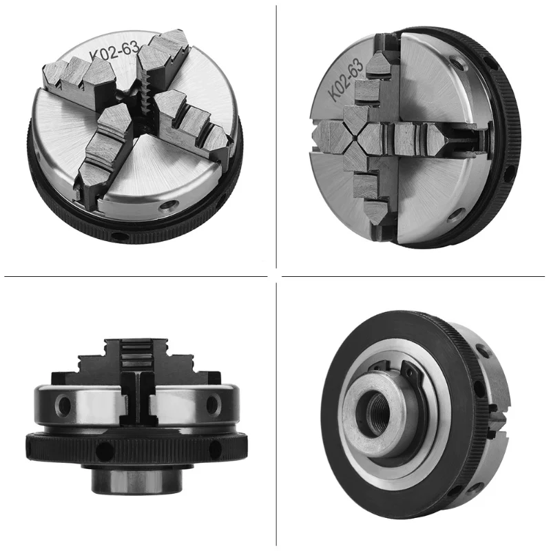 1 قطعة 4-الفك K02-63/M14 مخرطة يدوية ذاتية التمركز تشاك للنجارة
