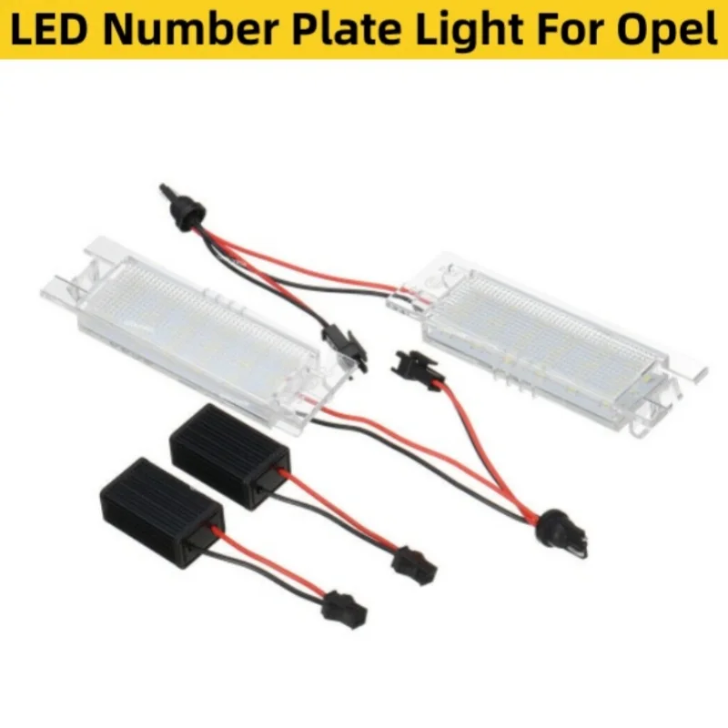 

2pcs Canbus No Error 3W 12V LED Number Plate Light For Opel Astra K J H Corsa D E C Meriva A B Vectra C Zafira B Insignia Adam