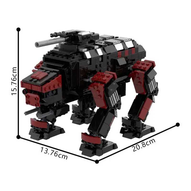 MOC Kreativfabrik Roller-Roboter Hochschwieriges Bausteinmodell DIY Erwachsenen-Puzzle Montage-Spielzeug Geburtstagsgeschenk Dekoration – Detail 6