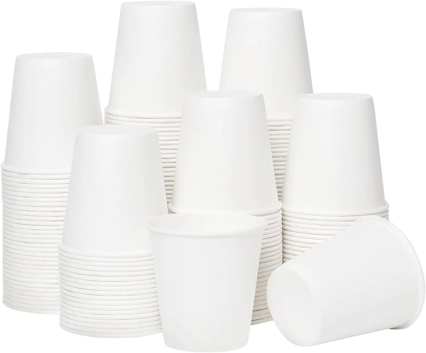 

100 Pack 3 oz Disposable Paper Cups for Bathroom, Mouthwash, Coffee - Ideal for Home Use