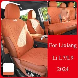 Fur Leather for Lixiang Li L7 2024 L9 Car Seat Cushion Four-season Breathable Seat Cover Interior Accessories Vehicle Supplies