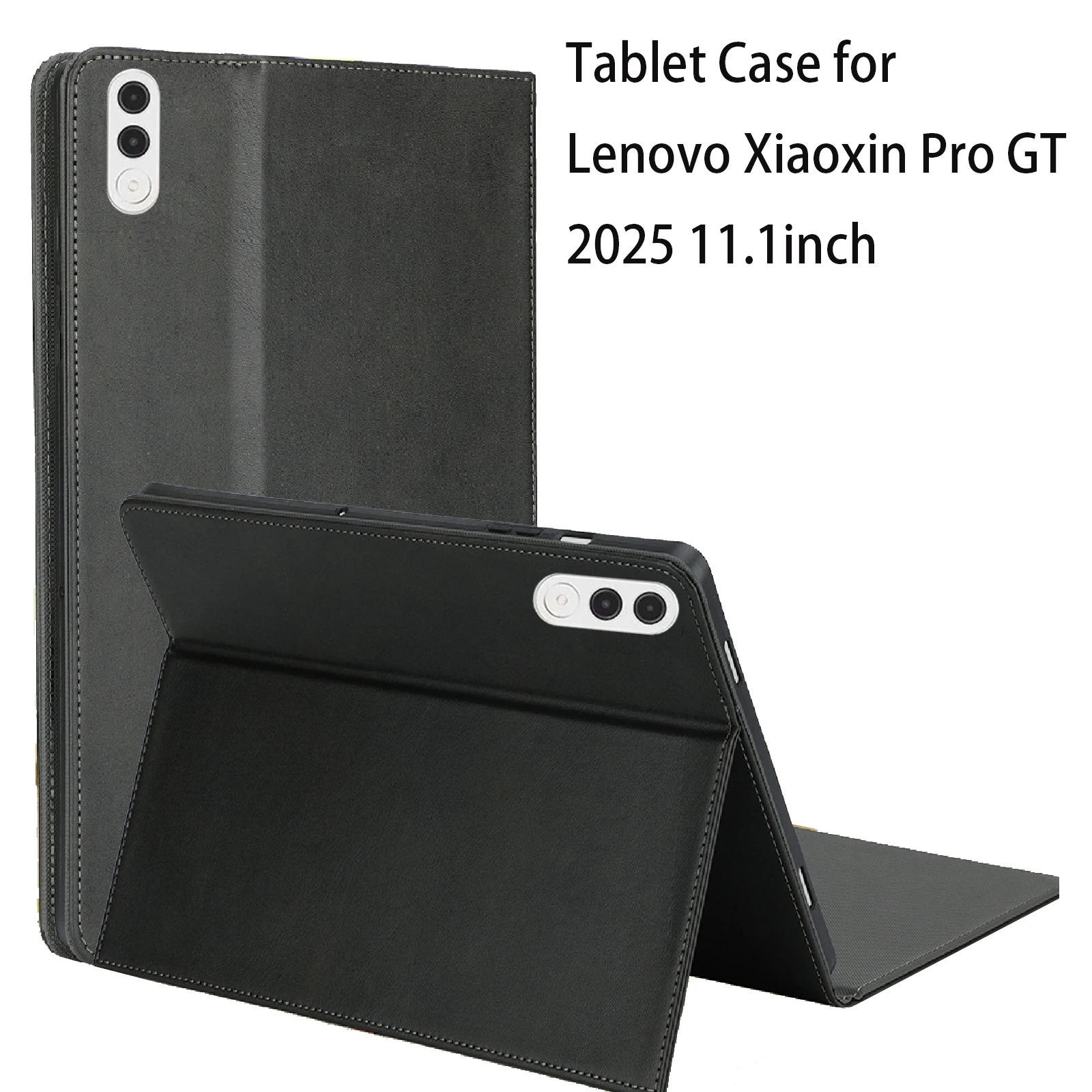 Tablet Case for Lenovo Xiaoxin Pro GT 2025 11.1inch Protective Cover Kickstand Function Shockproof (PU leather+ TPU Cover)