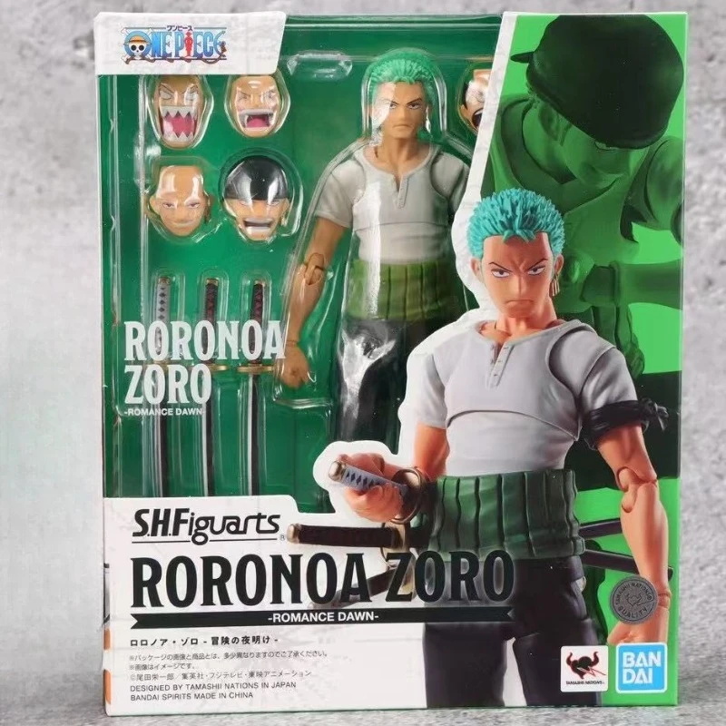 

Оригинальная коробка Bandai, цельная Восточная морская глава, Зоро, приключение, свечение, движущаяся модель, настольные украшения, коллекция подарков