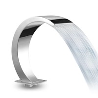 STLF Stainless Steel 304 Outdoor Waterfall Fountain Swimming Pool Spillway Waterfall