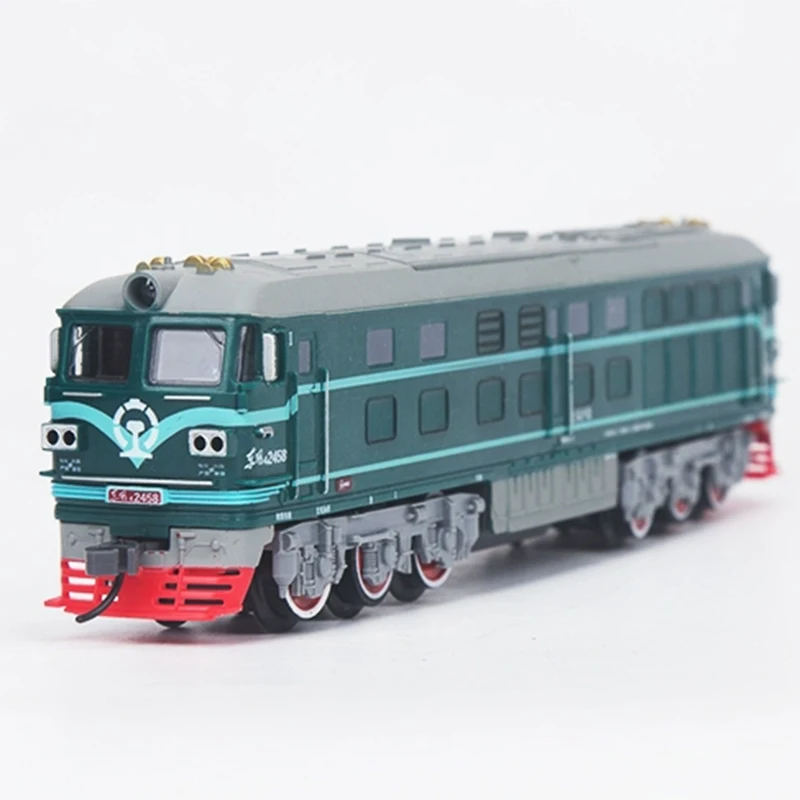 Locomotora de juguete para niño, pista Dongfeng 4B, motor de combustión interna, Harmony, Riel de alta velocidad, locomotora de vapor Retro