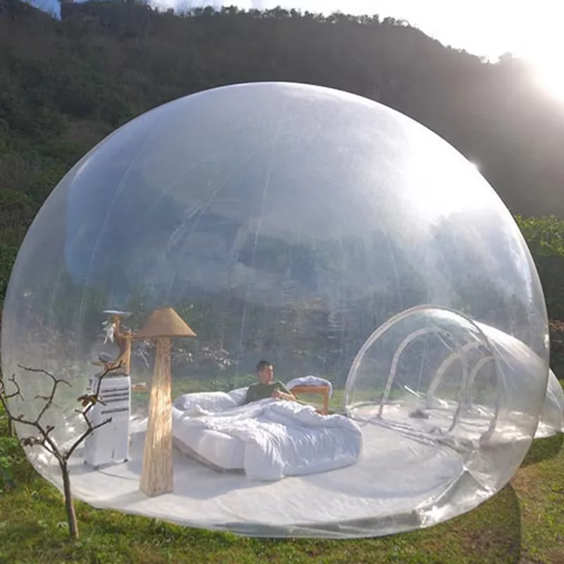 3/4/5meters Transparent Inflatable Bubble Party Tent /Inflatable Clear Bubble Outdoor Camping Tents With Blower