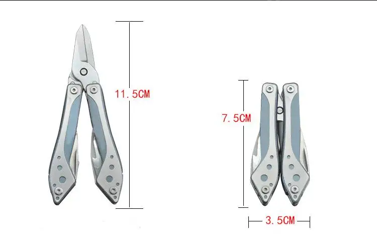 Daicamping DL19 DL16 Edelstahl EDC Mini Multifunktionsmesser Handwerkzeuge Set Tragbare Multitools Mehrzweckschere – Detail 5