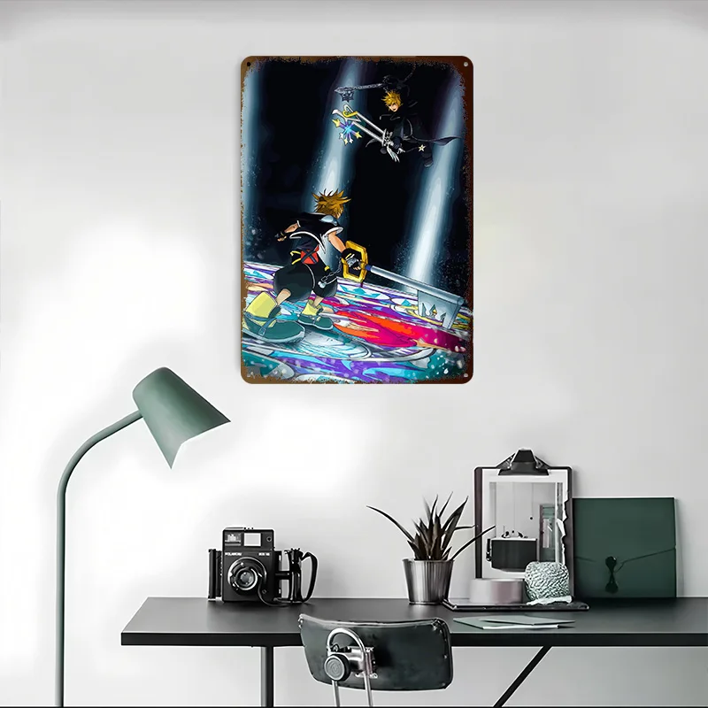 Kingdom Hearts: Sora Vs Roxas Metal Poster Perfect Gift for Fans Lovers Personalized Wall Art Metal Sign for Decor Living Room - view 4