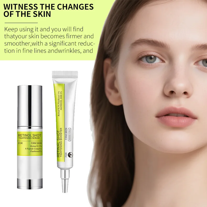 Korean Retinol Vitamin C Hydrating Shot Tightening Booster Face Cream Eye serum Lightening Dark Circles Firming Moisturizing