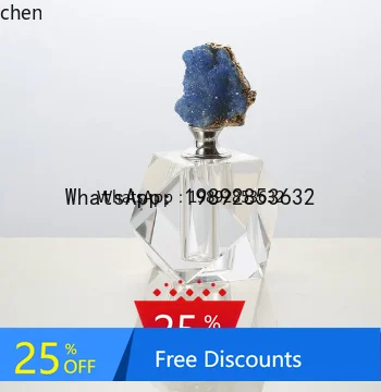 

light luxury square aromatherapy glass bottle crystal decorative bottle model house home soft decoration jewelry