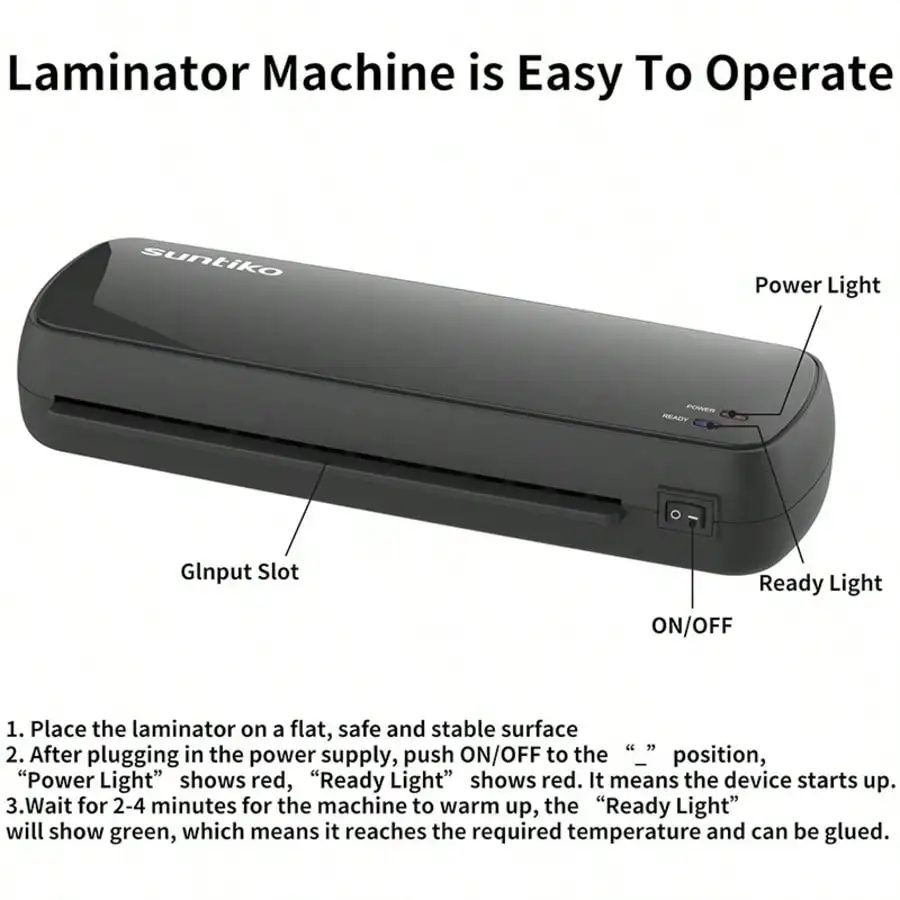 4-In-1 Laminator For Teachers & Schools - Fast 3 Min Warm-Up For A4/A5/A6 | Preserves Color Of Photos & Documents | Ideal For Classroom & Home Office