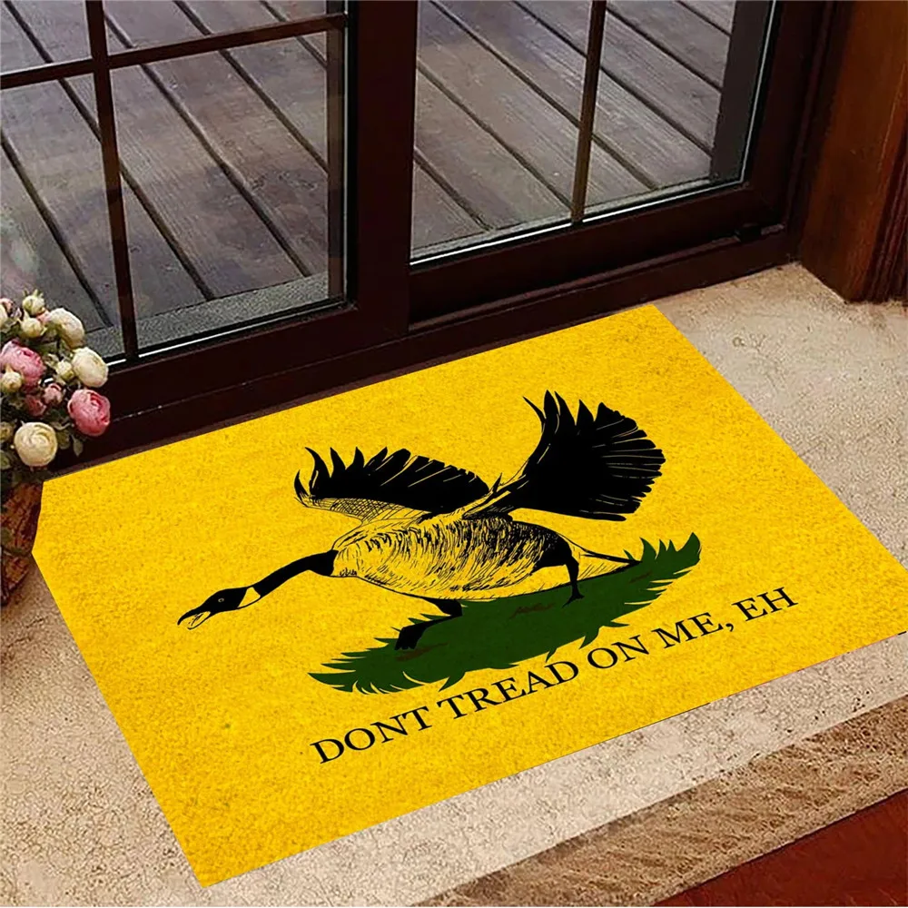 HX Funny Welcome Mats Snake Painting No Step on Snek Doormat Flannel Doormats Indoor Floor Rug New Home Gift Ideas