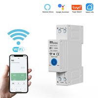 RMshebei Tuya Smart WiFi Circuit Breaker 1P+N 63A Remote Control Timing Switch Temperature Control