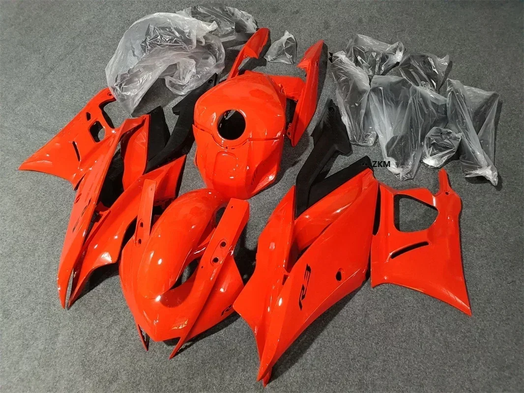 

4Gifts Injection Mold New ABS Fairings Kit Fit for YAMAHA YZF- R3 R25 2019 2020 2021 2022 19 20 21 22 Bodywork Set orange