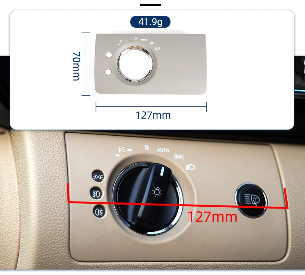 16454535049116 Innen Scheinwerfer Schalter Panel Trim Kopf Lampe Taste Panel Ersatz Für Mercedes Benz ML GL W164 X164 – Detail 7