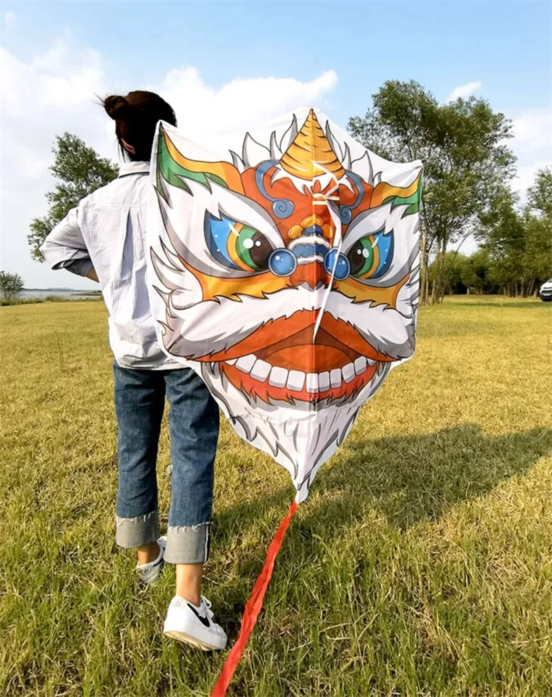 free shipping lion kites flying toys for children kites factory adult wind child steering flying kites for children kite tops