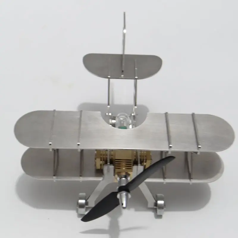Aircraft Stirling Engine Model External Combustion Engine Micro Generator Steam Engine Aerospace Korean Model Mini Birthday Gift