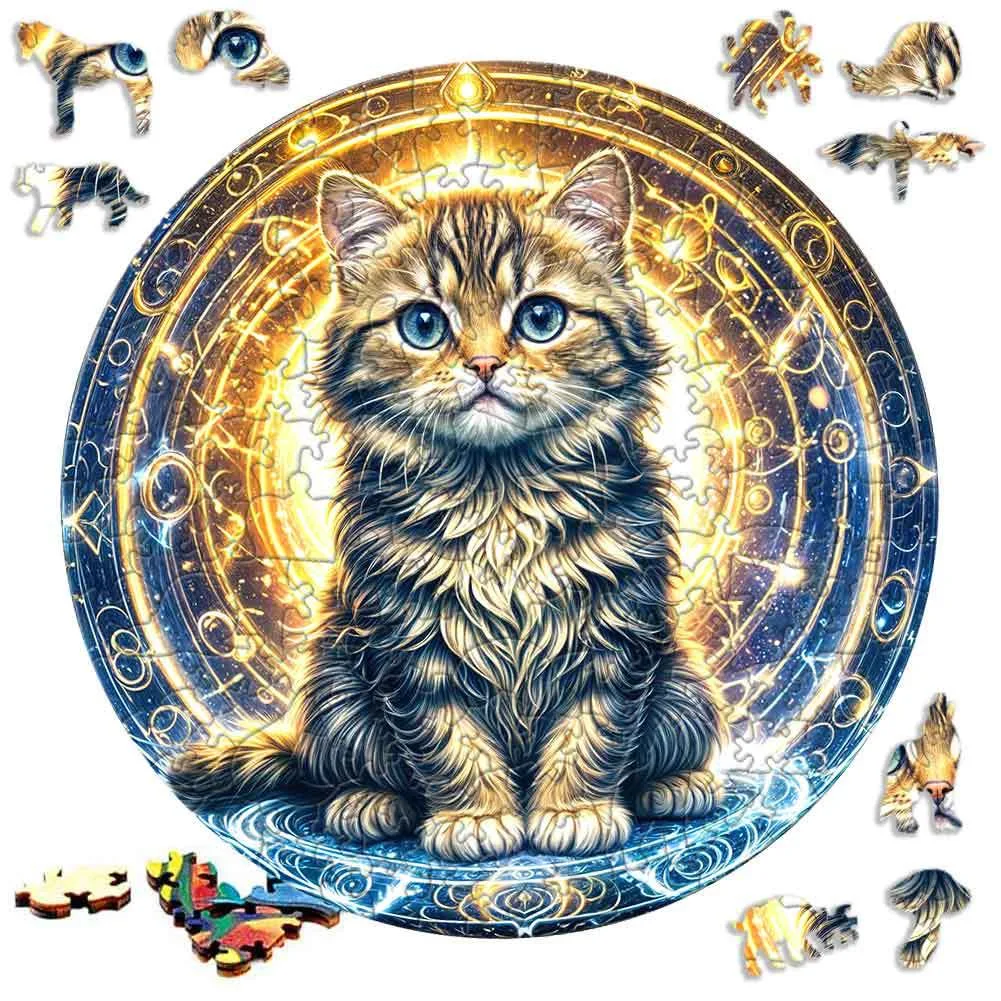 Teka-teki Dekompresi Hewan Kayu Rubah untuk Anak-anak Dewasa Mainan Twister Otak Puzzle Kualitas Tinggi Gajah Kucing Cantik Hadiah Liburan