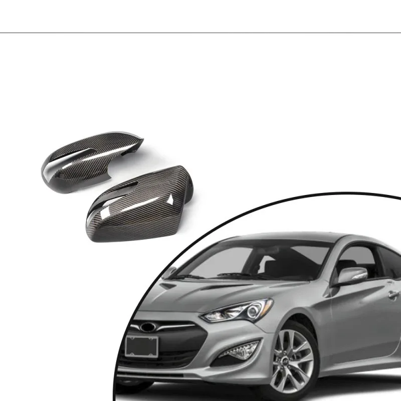 For Hyundai Genesis Coupe Carbon Fiber Side Mirror Motor Car Mirror Cover