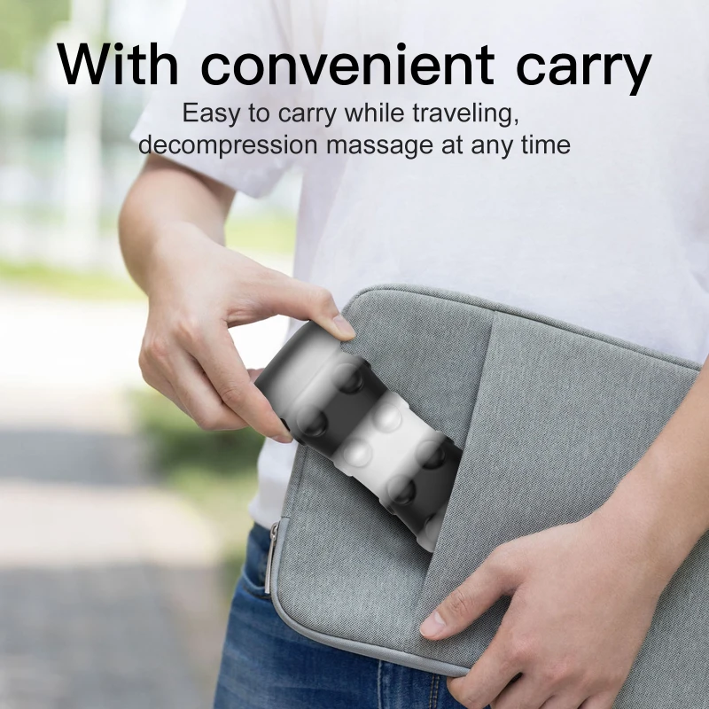 Silikonowa piłka do masażu powięzi 3D w kształcie patyka, zabawka sensoryczna antystresowa dla dzieci i dorosłych, piłeczki do ściskania z bąbelkami.