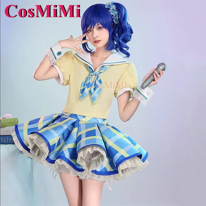 CosMiMi Game Aikatsu! Kiriya Aoi Cosplay Costume Gorgrous Elegant Sweet idol Dress Full Set Carnival Party Role Play Clothing