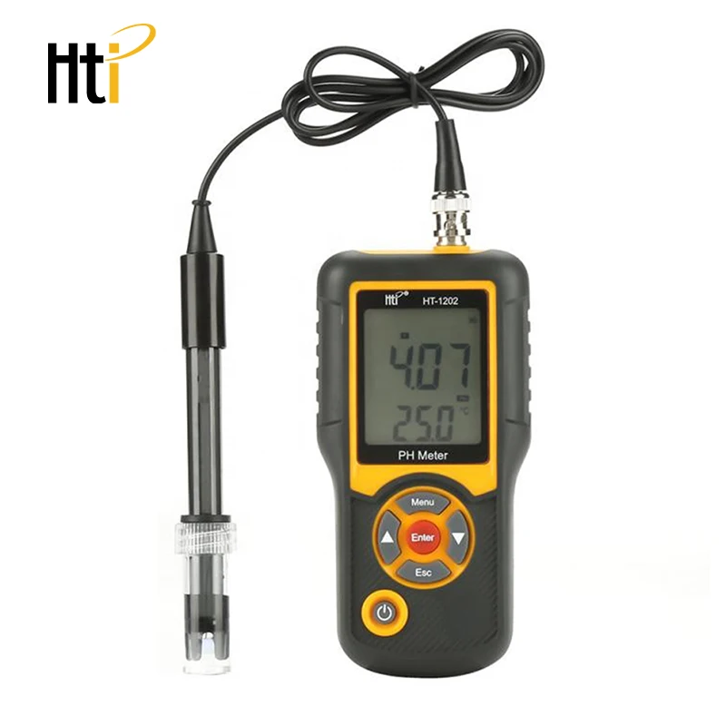 Hti HT-1202 Digital Display PH Meter PH Tester SmartSensor for Mariculture Freshwater Farming Water Quality Monitor Detector