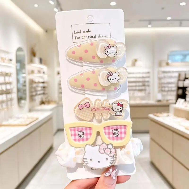 Hello Kitty Kuromi Hair Clip  Student-Style Hair Clip  New Style with Choppy Bangs  Side Clip  Cartoon Baby Hair Clip view 3