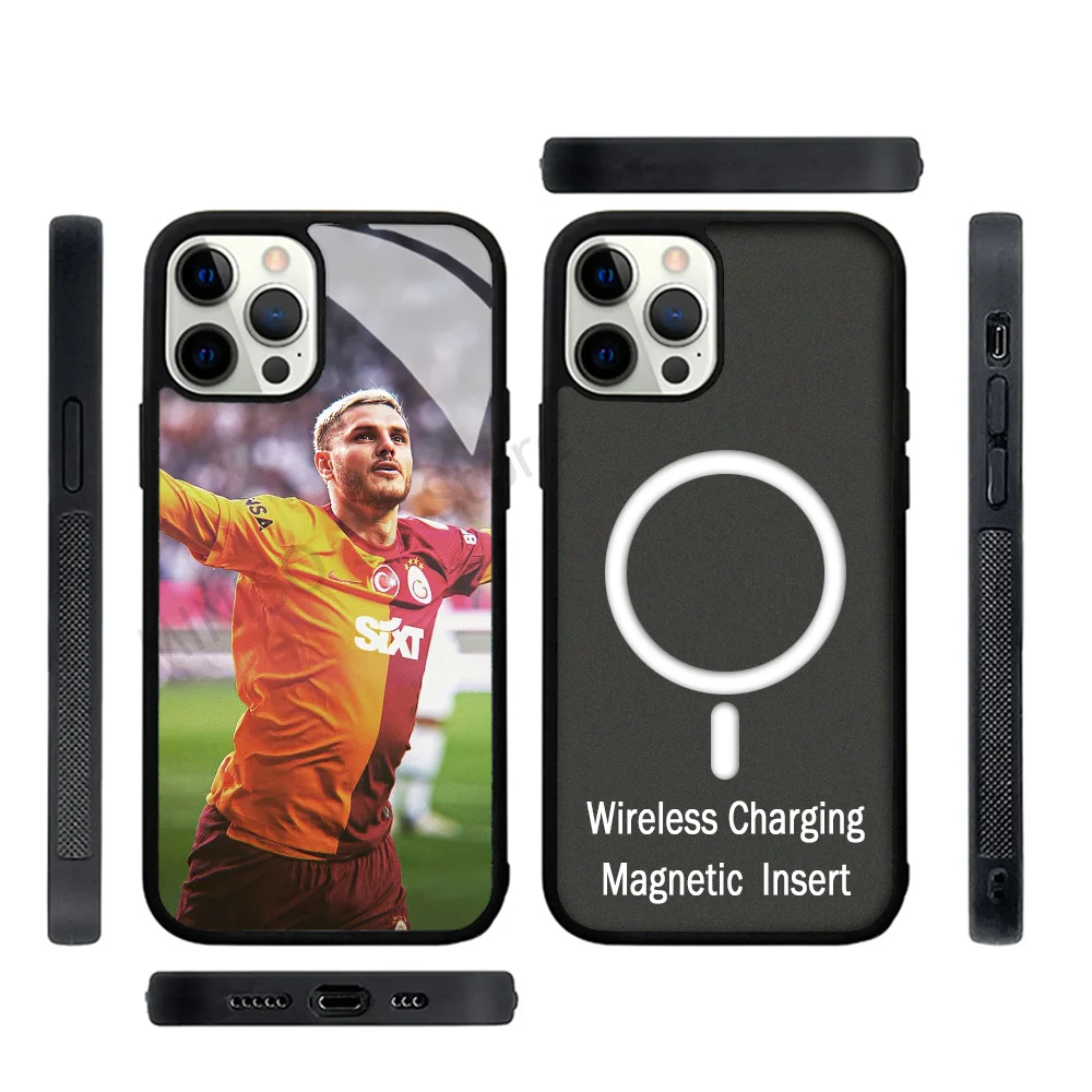 G-Galatasaray M-Mauro Icardi Phone Case Strong Magnetic For IPhone 15 14 13 Pro Max 11 12 Mini For Magsafe