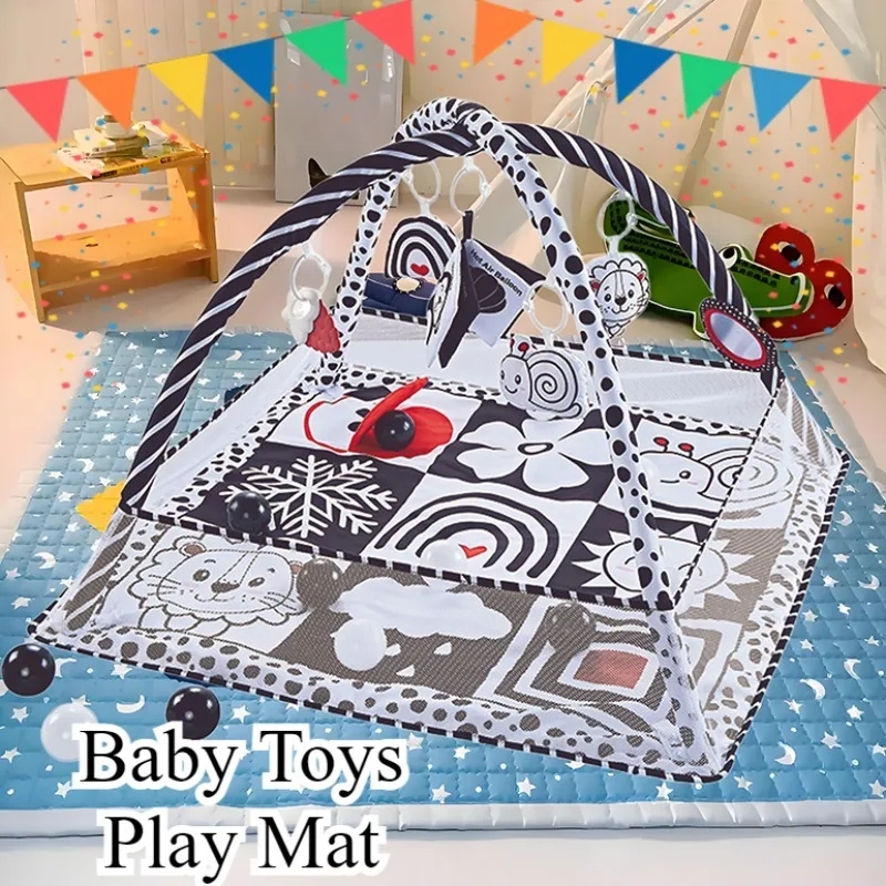 

Soft Baby Climb Toys Floor Mat Cartoon Printed Thickened Fabric Products Sports Training Props with Removable Pendant Baby Toys