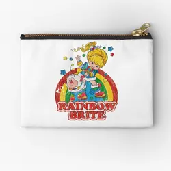 Distressed Rainbow Brite  Zipper Pouches Bag Pure Men Pocket Socks Panties Packaging Storage Cosmetic Underwear Women Wallet