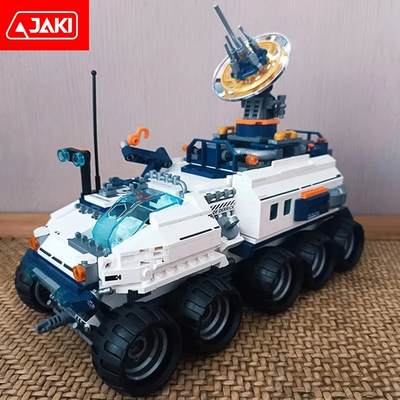 JAKI Exploration Space Series Dawn Interstellar Exploration Vehicle Collection ระดับประกอบบล็อกของเล่นของขวัญวันเกิด