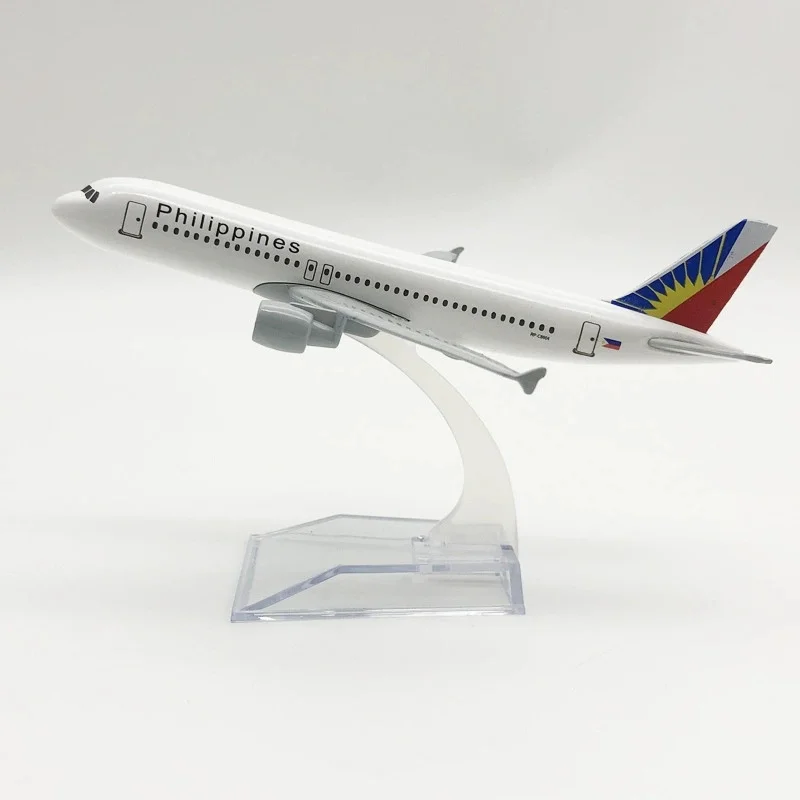 ديكور المنزل مقياس 16 سنتيمتر الخطوط الجوية الفلبينية نموذج طائرة ايرباص A320 طائرة دييكاست الطائرات لجمع أو هدية