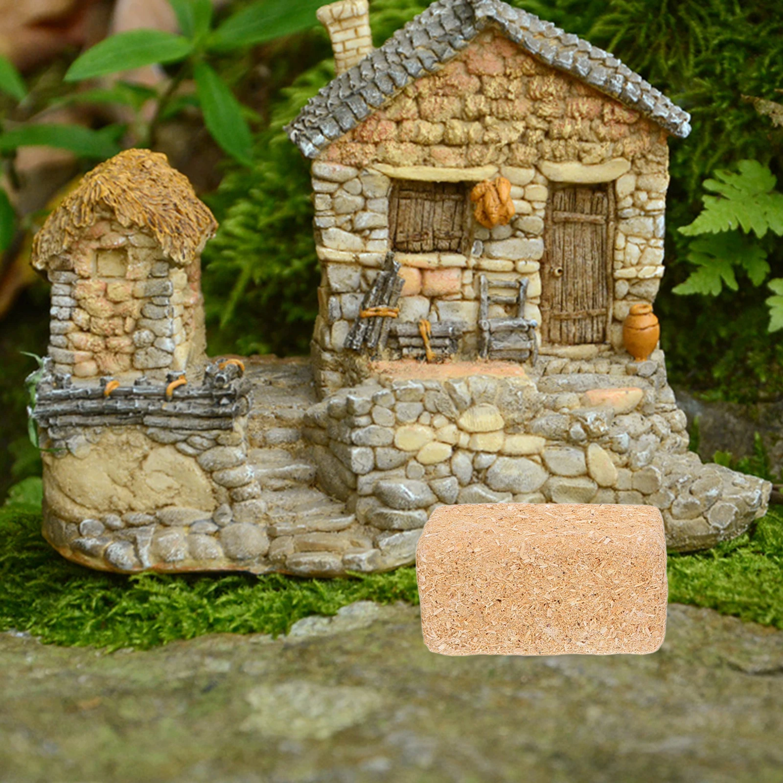 

12Pcs Mini Hay Bales Faux Straw Bundles for Dollhouse Farm Scene Rustic Charm Autumn Inspired Decor DIY Craft Display