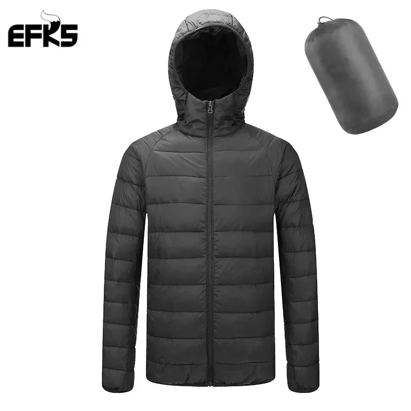 Comfortable and Warm Men\'s Lightweight Cotton Jackets Hooded Short Coat 2024 Fashion Style