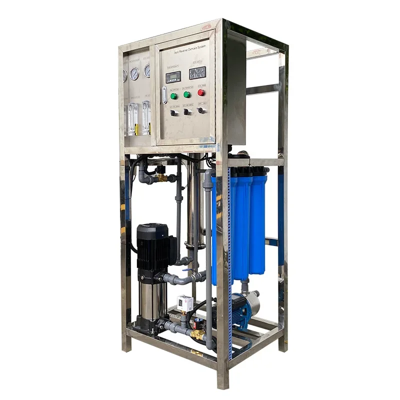 Small Factory Water Treatment Equipment Groundwater Well Water Reverse Osmosis Machinery RO Filter Mineral Water Making Machine