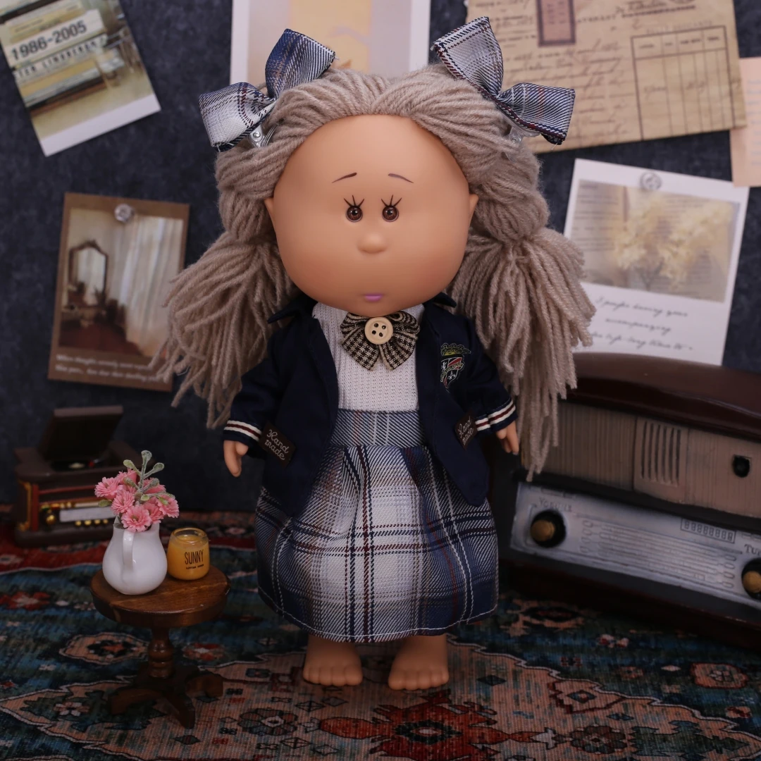 For 22-24cm Doll Cute Hoodie Dress Uniform Oversized Clothes Suitable For Spain Mia Potato Dolls Waldorf Dolls 1/6 BJD Dolls