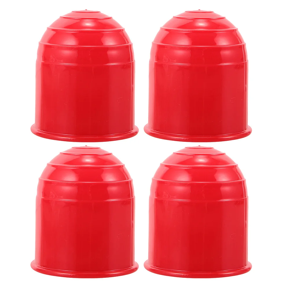 

4Pcs Universal Trailer Hitch Ball Cover Set Rv Truck Protection Durable Plastic No Tools Required Trailer Hitch Ball Cover